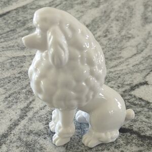 Charming White Poodle Figurine